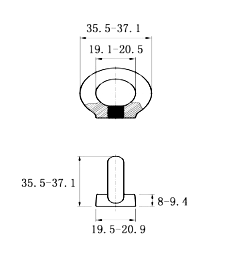 DIND582吊环螺母M6X13