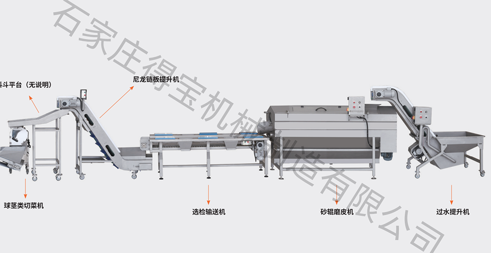 根茎类净菜生产线