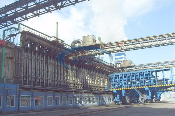 Steel structure for coking furnace equipment in steel plant