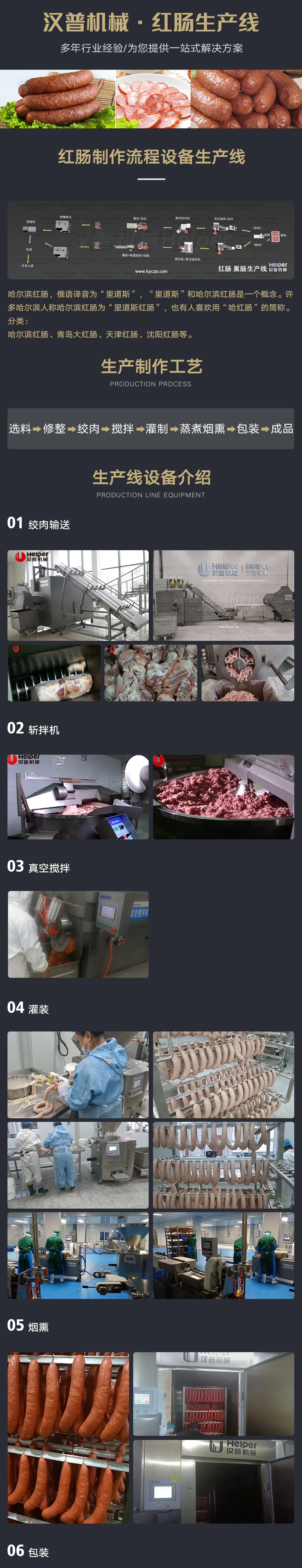 红肠加工生产线
