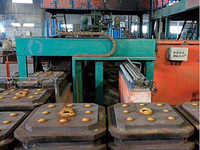 内蒙古铁型覆砂铸球生产线