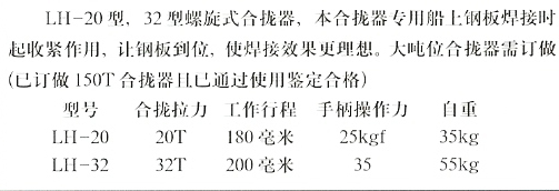 B018 LH-20 LH-32螺旋式合拢器