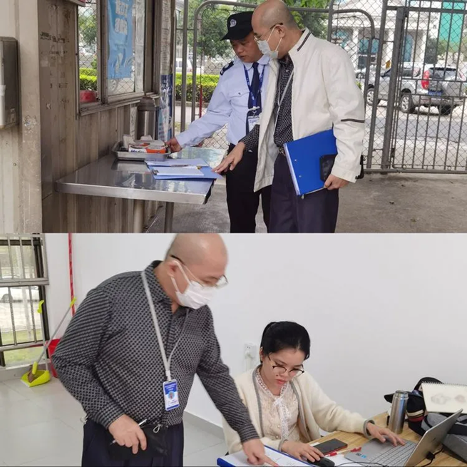 海口市市场监管局综保分局开展疫情防控检查工作