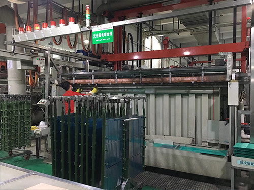 Automatic PCB electroplating production line