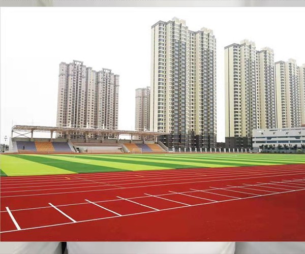 全塑型塑胶跑道