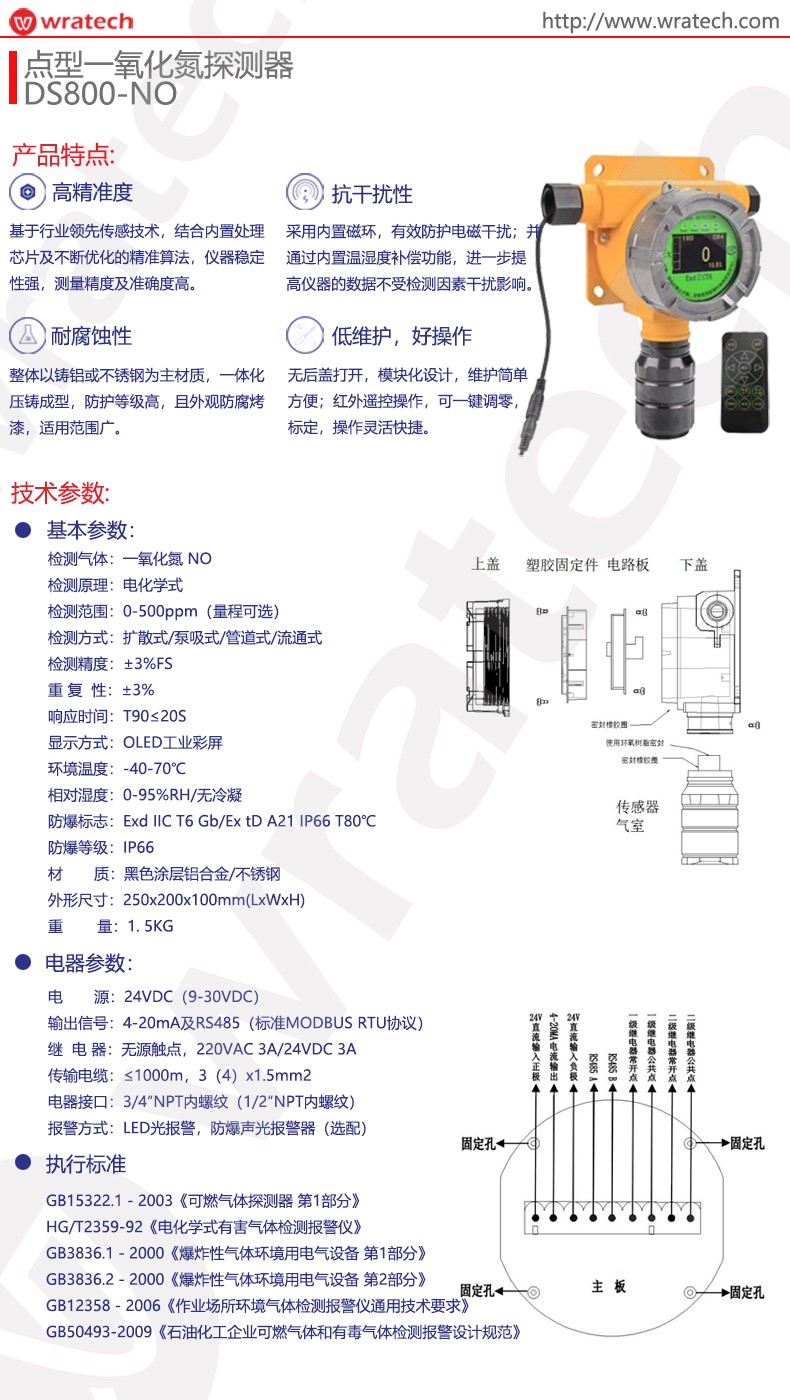 DS800点型一氧化氮探测器