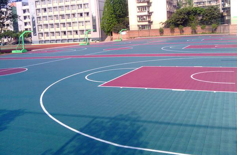 社区悬浮地板篮球场