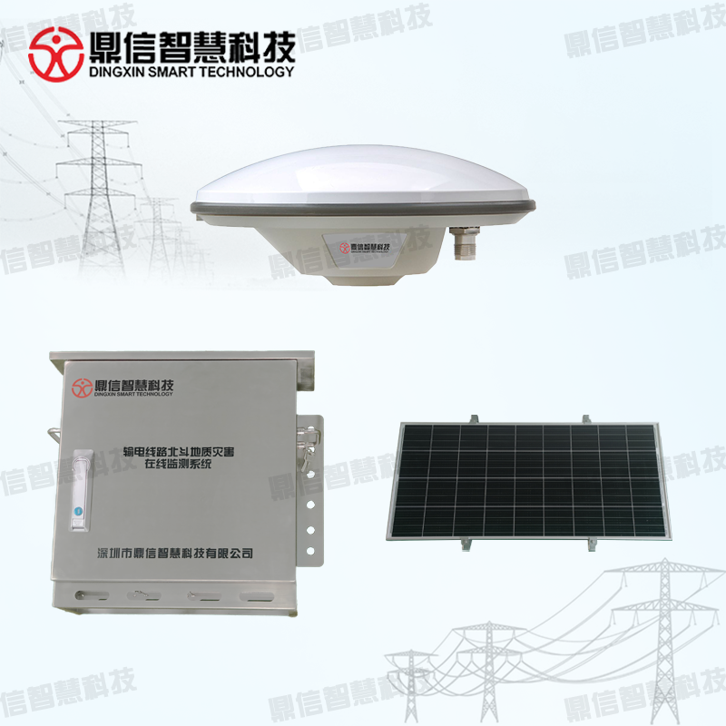 On line monitoring device for Beidou geological hazard of transmission line