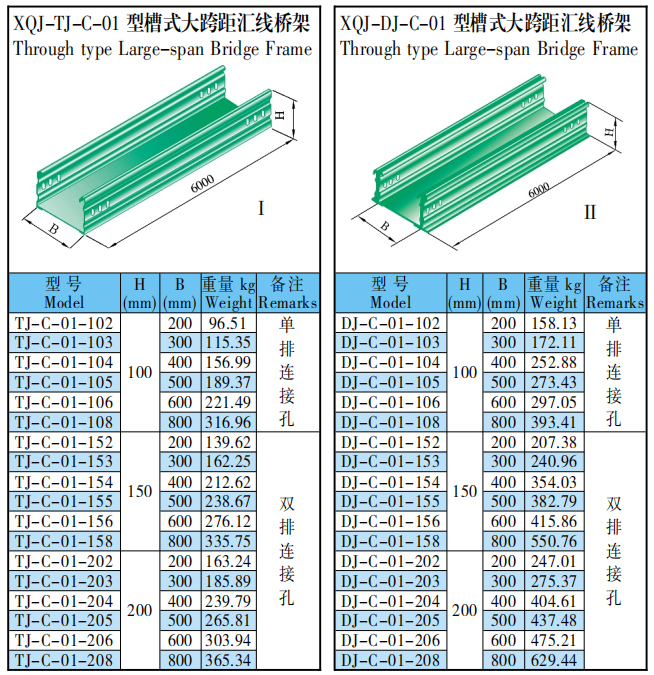 XQJ long span trough type bridge