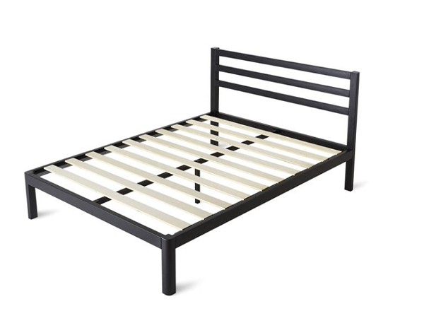 queen size slatted bed, slat metal bed frame