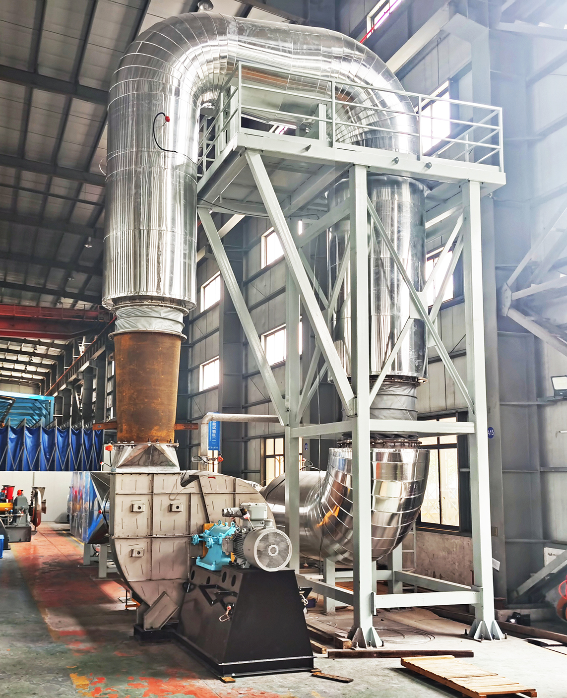 High temperature large  fan performance testing system