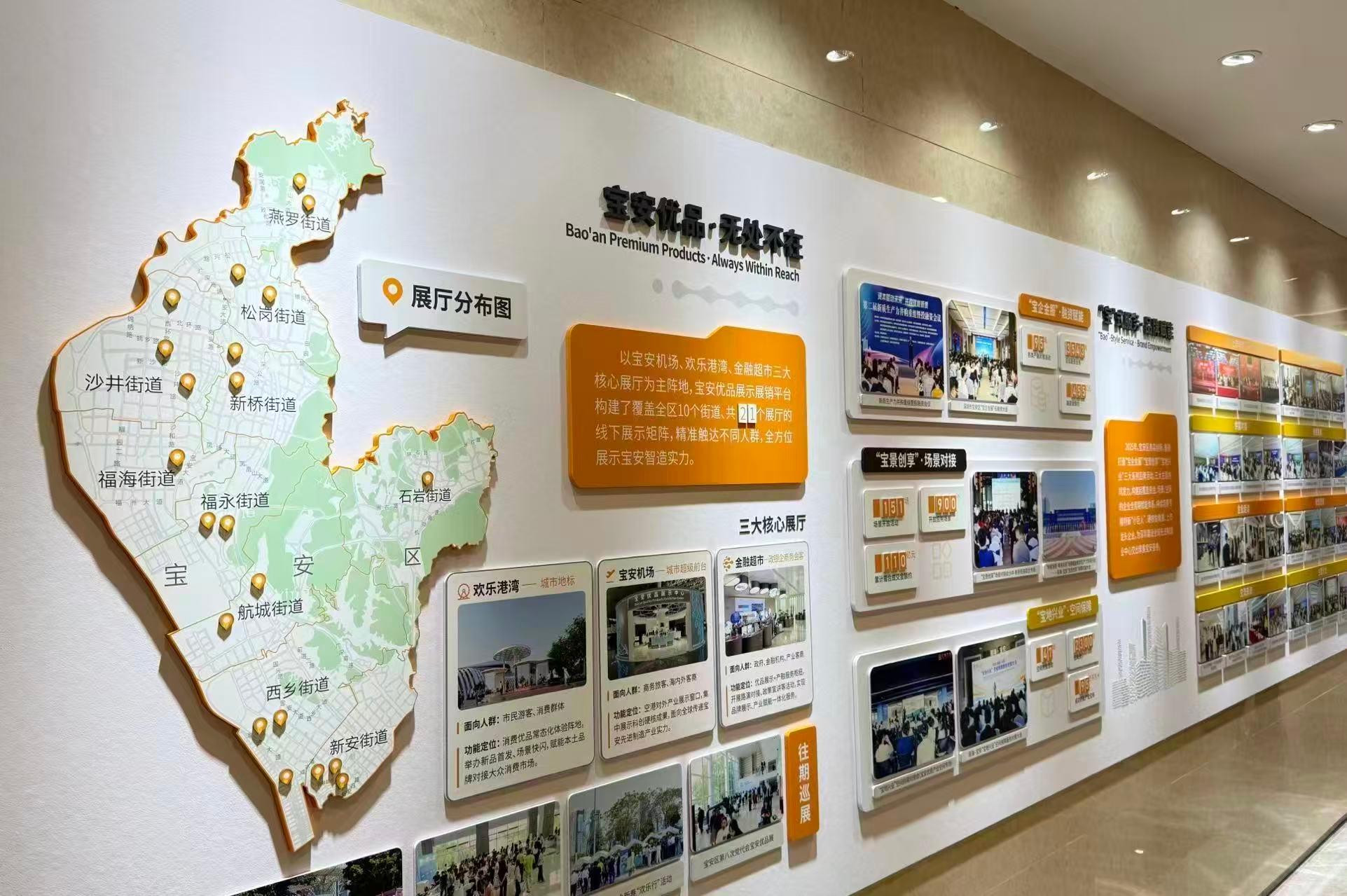 深圳宝安金融单位文化展墙落地｜磁吸模块化文化墙设计要点
