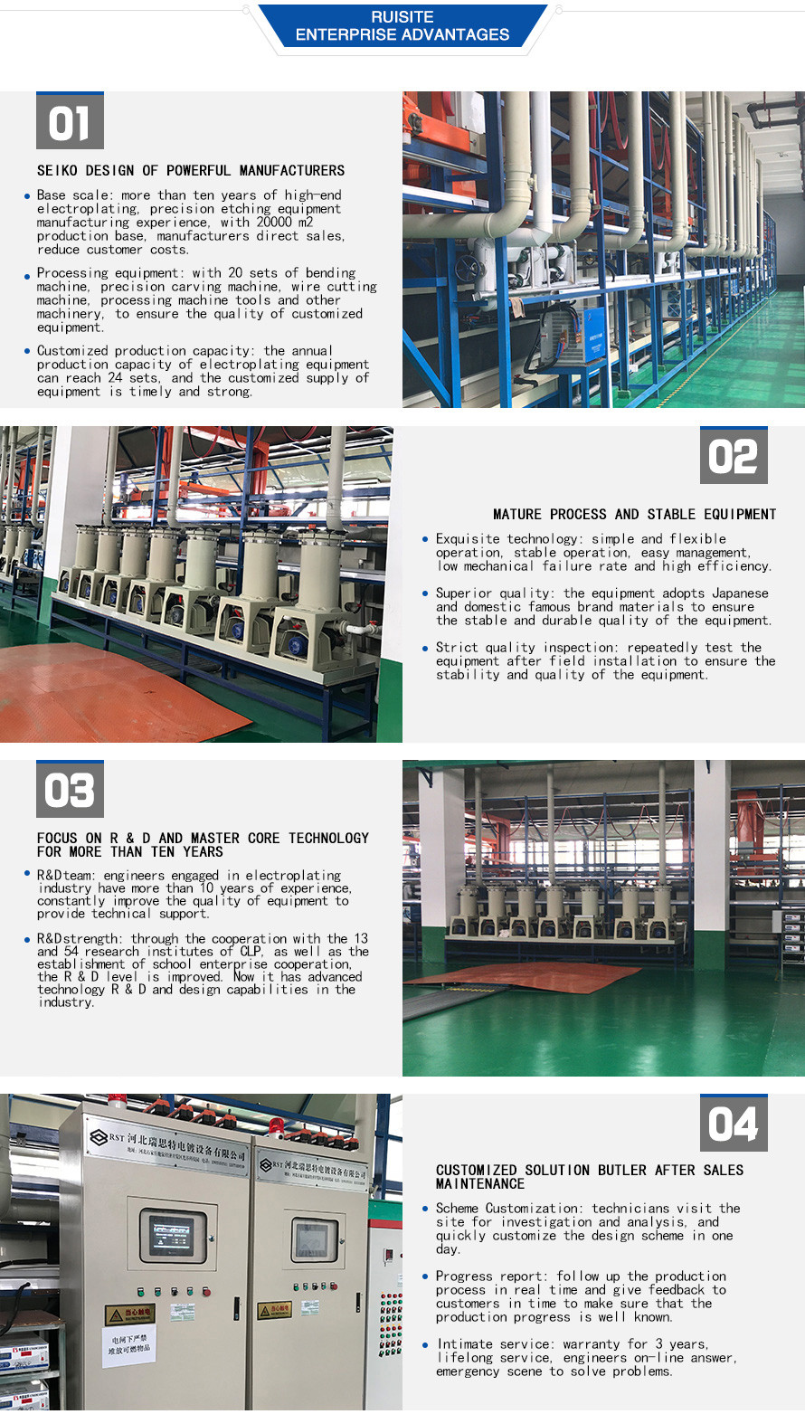 Automatic galvanizing and electroplating equipment