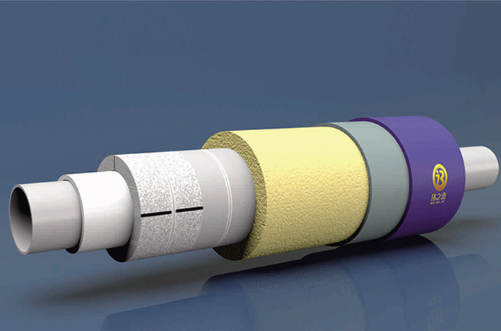 内滑动式预制直埋蒸汽保温管