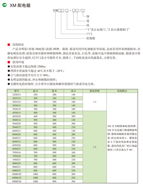 XM配电箱