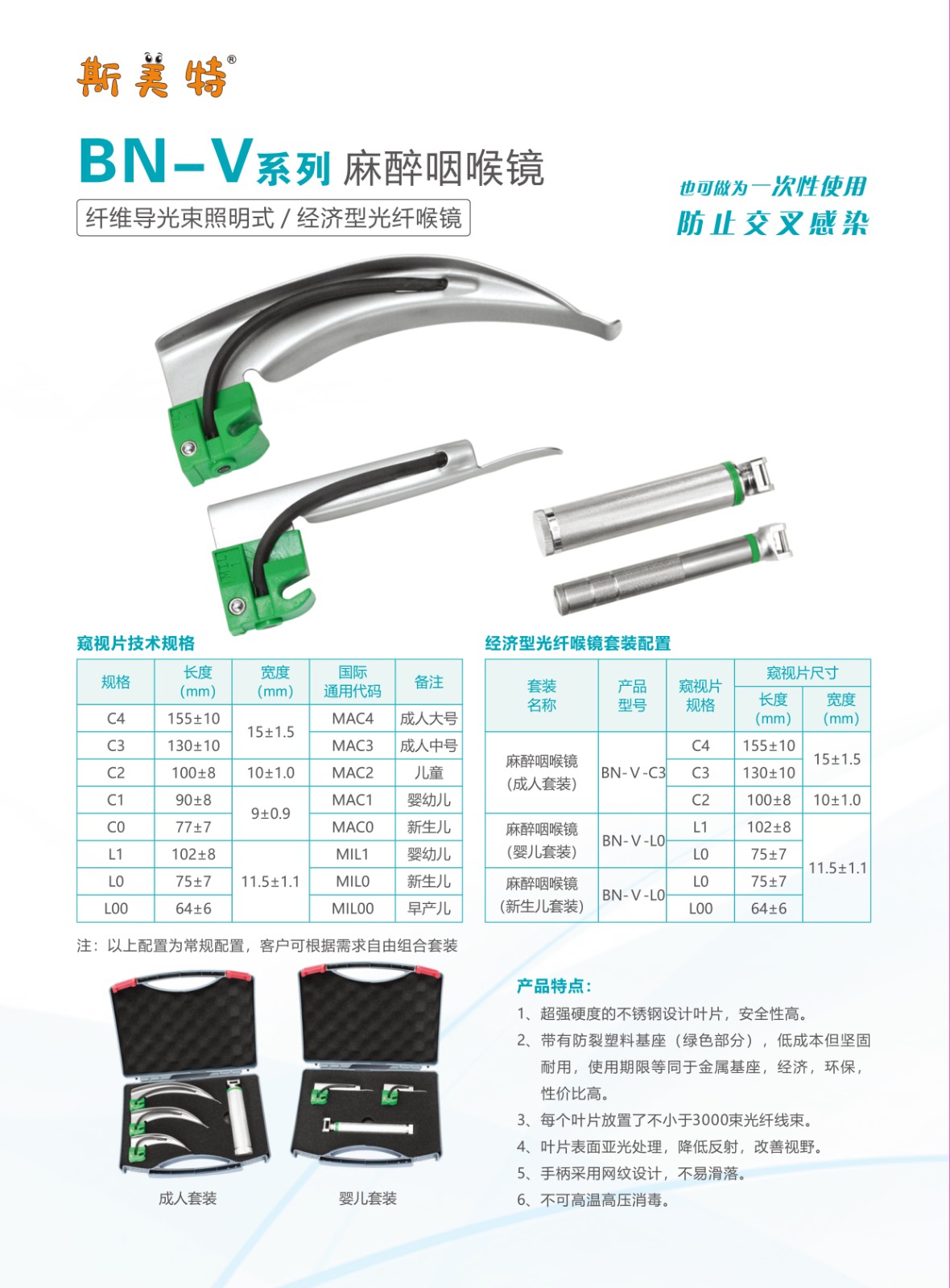 BN-V型（经济型光纤喉镜）