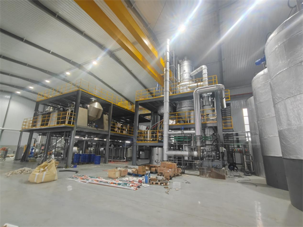 河北某化工厂 2 吨 mvr 蒸发系统调试现场
