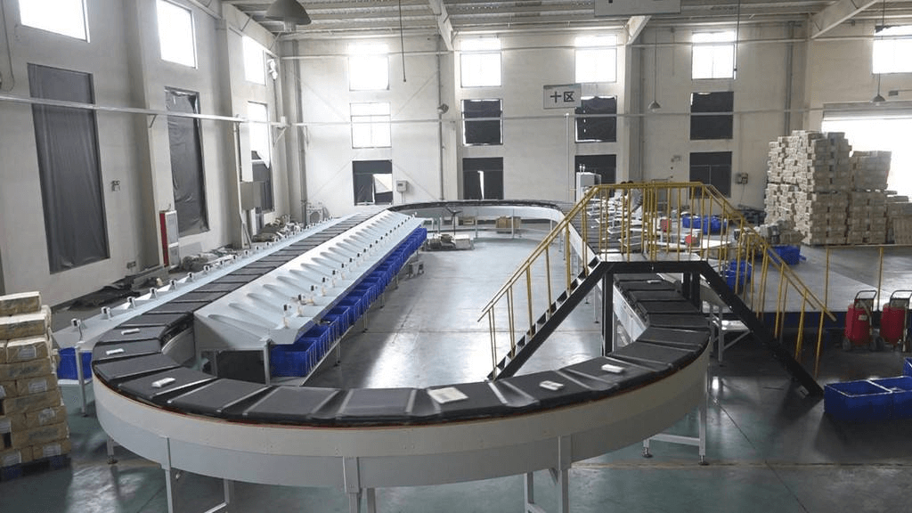 Circular cross belt sorter