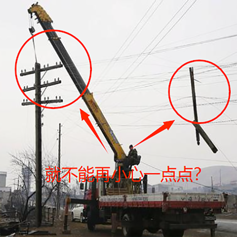 High-voltage lines to prevent external breakage warning lights, do not be 