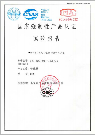 CCX母线槽4000A-1600A试验报告
