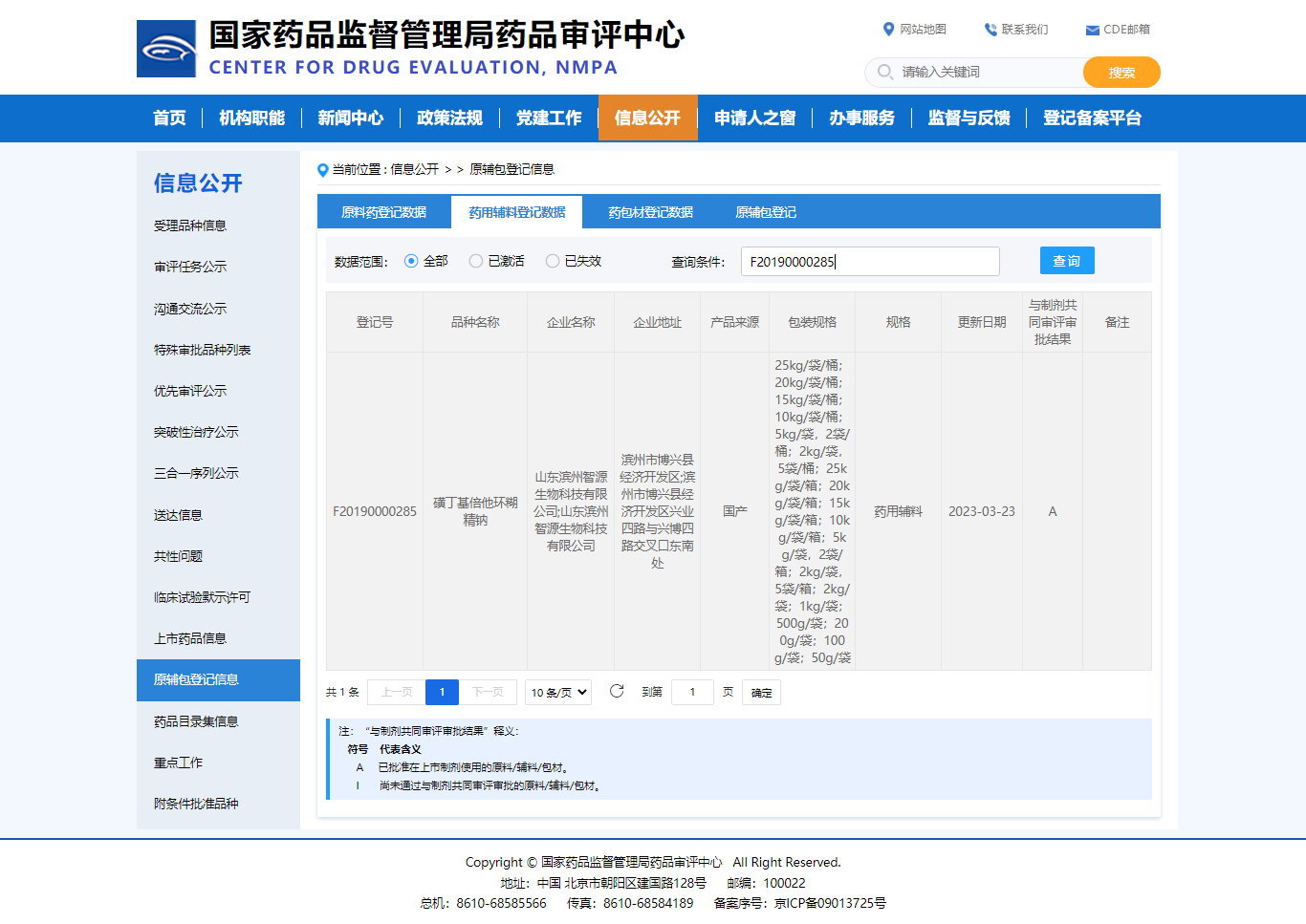 雄关漫道真如铁，而今迈步从头越——热烈祝贺山东滨州智源生物科技有限公司磺丁基倍他环糊精钠CDE登记号转“A”(图1)