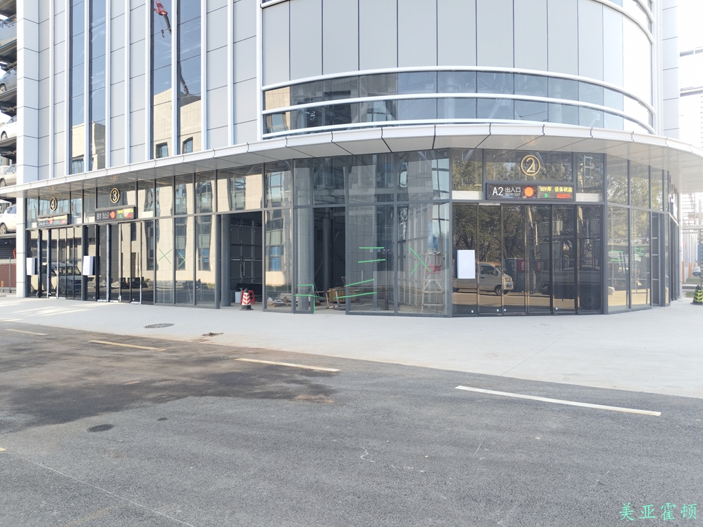 玻璃車庫平開自動門