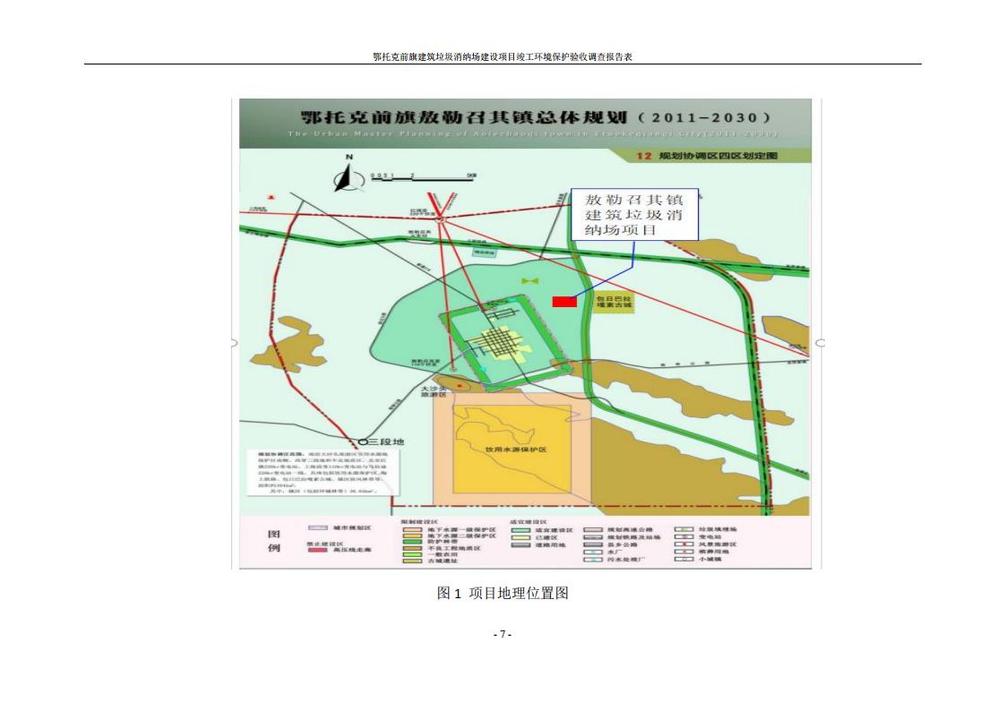 鄂托克前旗建筑垃圾消纳场建设项目竣工 环境保护验收调查报告表