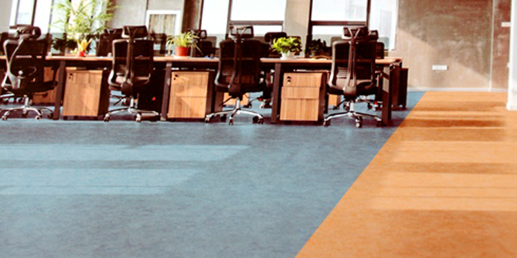 办公室要想耐磨损隔音，该怎么选PVC地板？