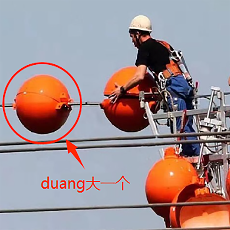 Transmission line aviation sign ball, flight also need to see 