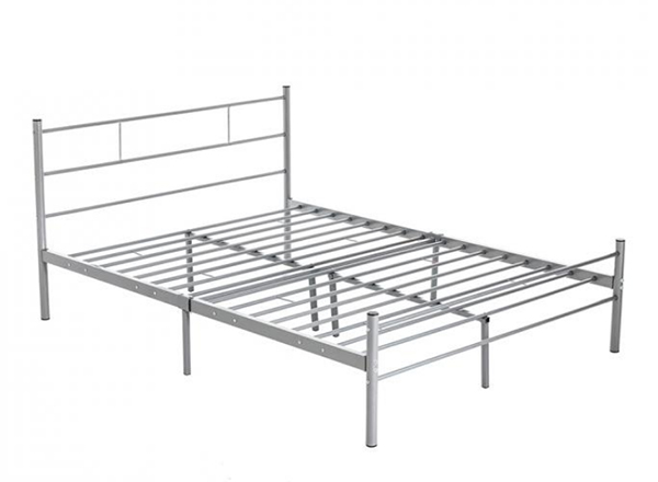 iron pipe bed frame, industrial pipe bed frame