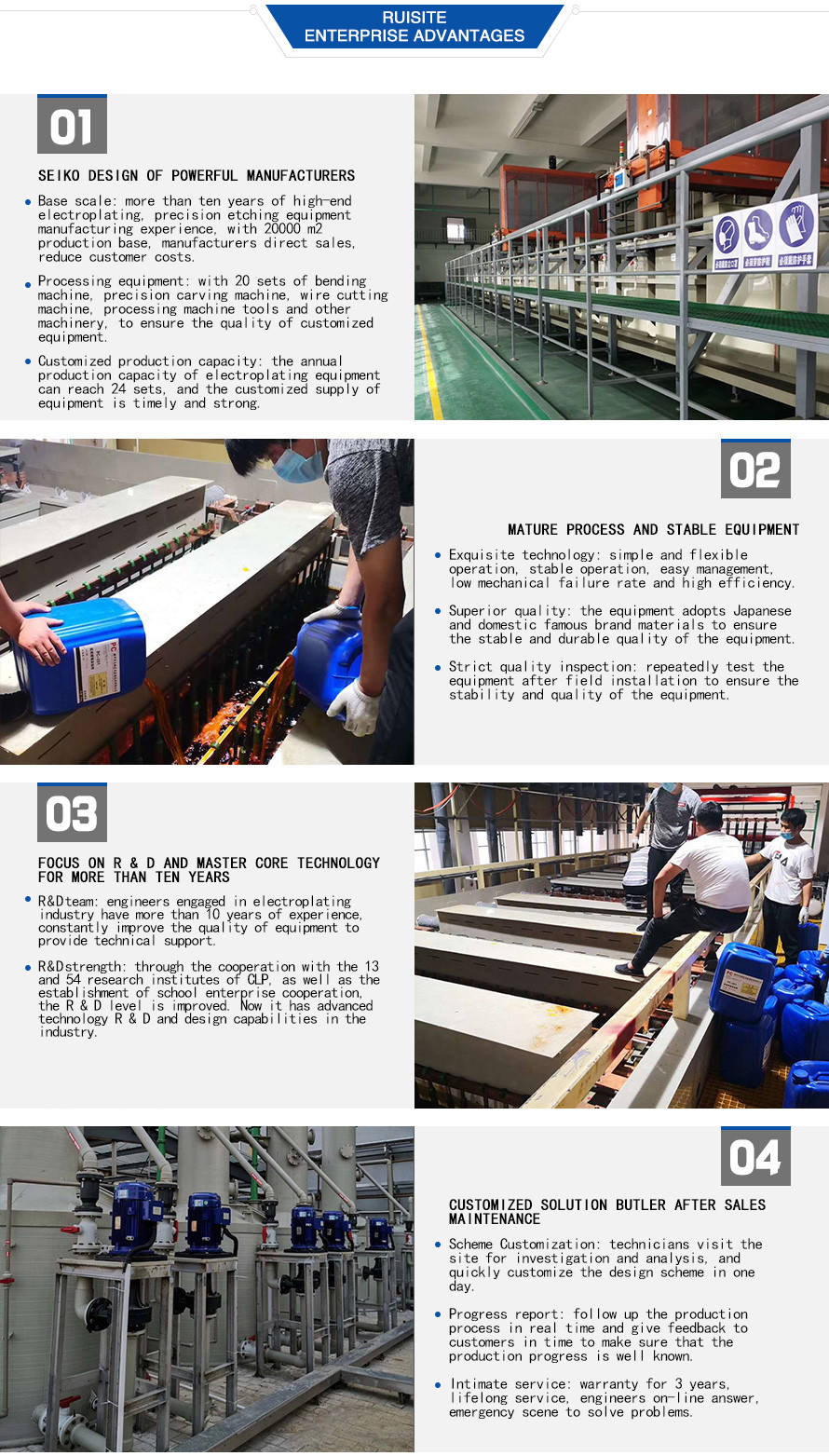 Chromium plating production line