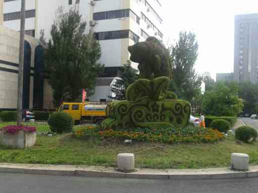 哈爾濱電視臺(tái)五色草綠化工程