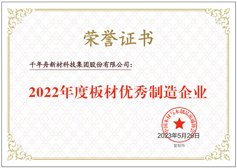 2022年度板材制造企业