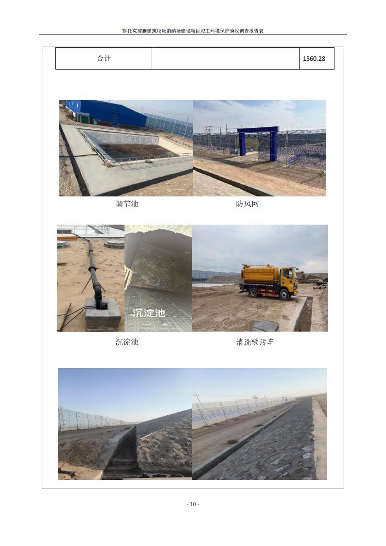 鄂托克前旗建筑垃圾消納場(chǎng)建設(shè)項(xiàng)目竣工 環(huán)境保護(hù)驗(yàn)收調(diào)查報(bào)告表