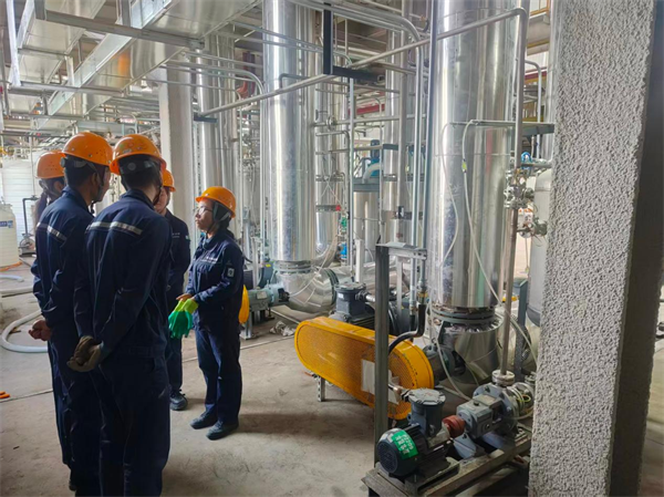 甘肃兰州某企业氟化钠废水三效蒸发项目调试试水