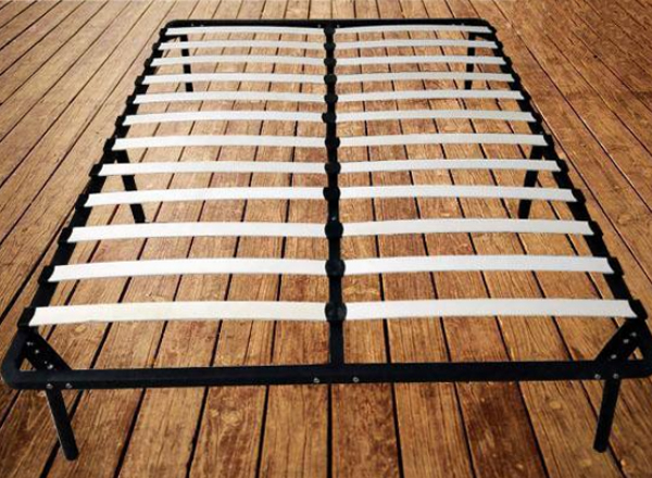 slat metal bed frame, slat support bed