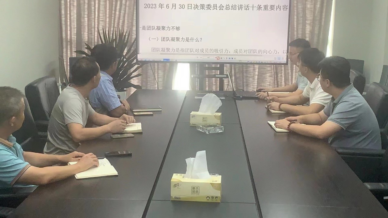 对标找差  努力提升，集团各公司部室开展深入学习《决策委员会十条重要内容》活动