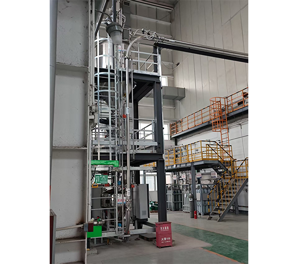 中船重工粉料输送设备现场施工