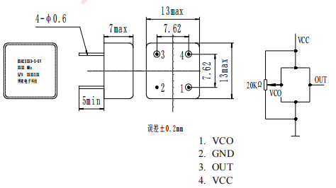 超小体积100M恒温晶振