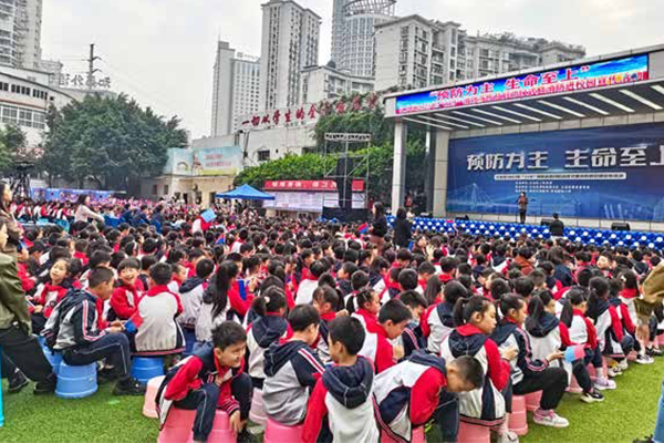 江北新村同创小学消防宣传活动