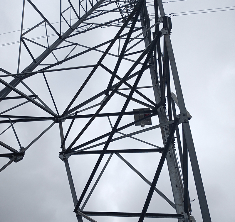 輸電線路智能安防系統，架空線路圖像視頻監測裝置（簡易球機）安裝案例