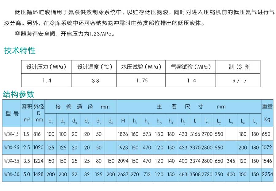 低压循环贮液桶1