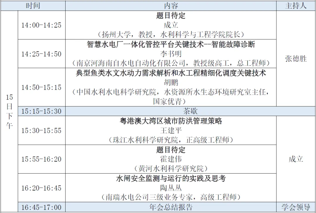 江苏省水力发电工程学会2024年学术年会(第二轮通知）