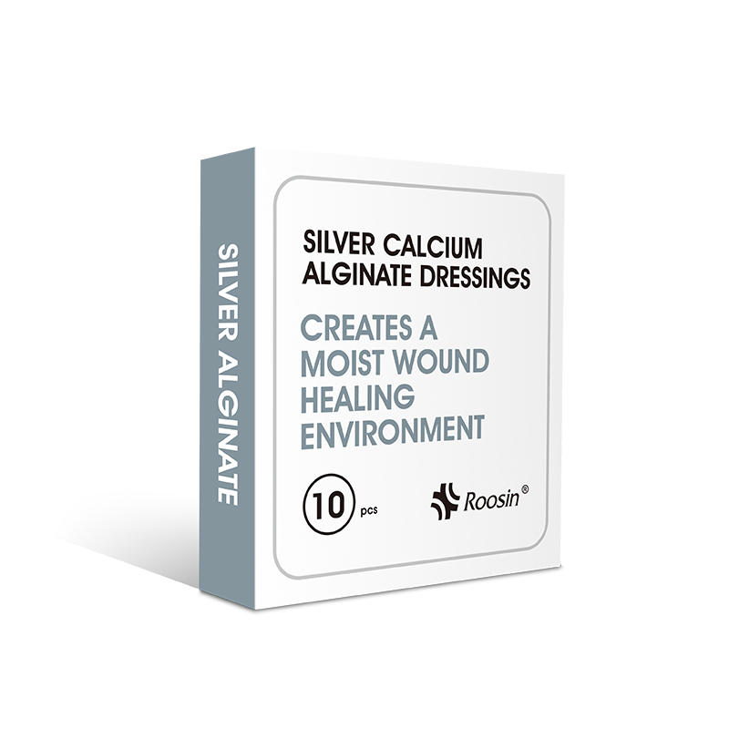 Silver calcium alginate dressing
