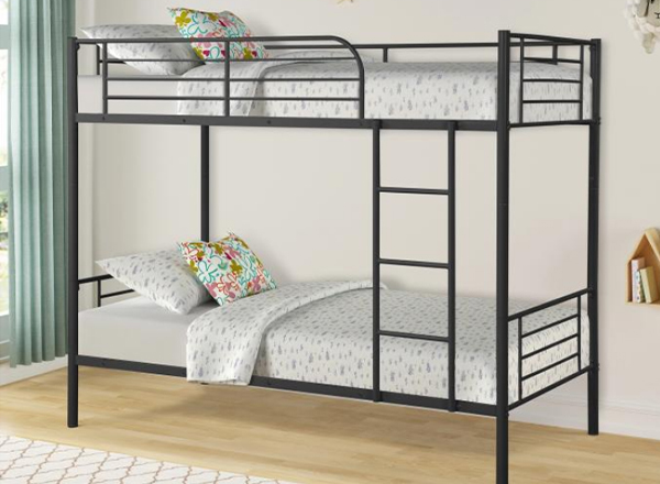 iron pipe bed frame, industrial pipe bed frame