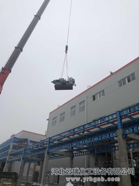 氯化鈉廢水MVR蒸發(fā)設備壓縮機到貨安裝
