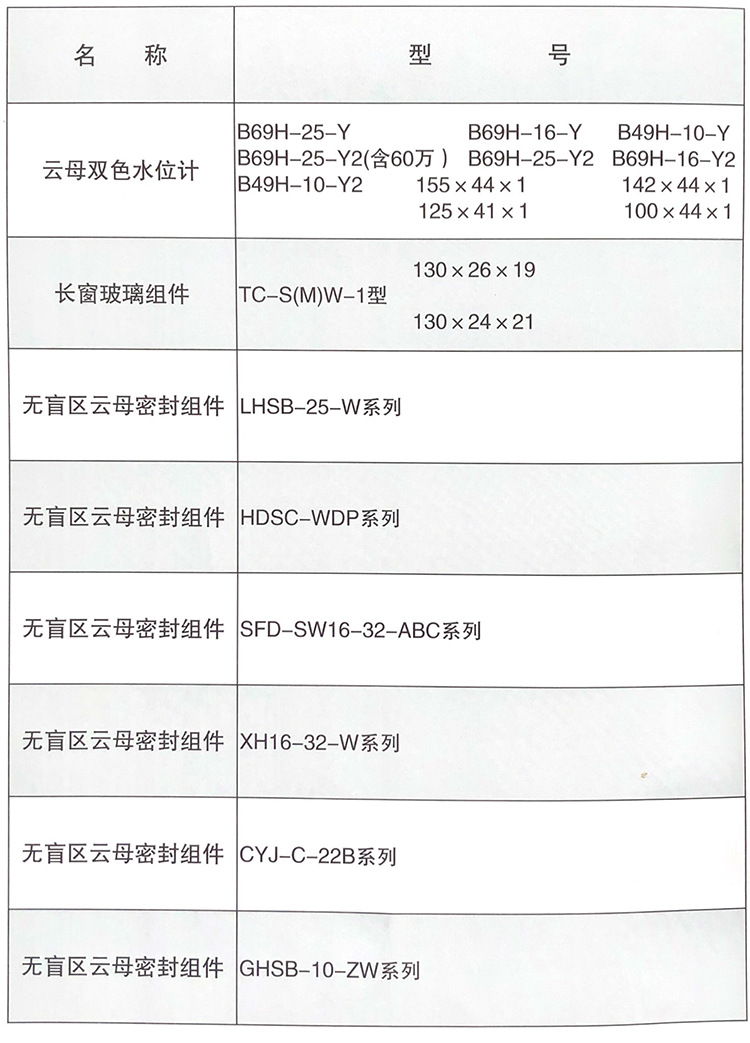 牛眼云母密封组件