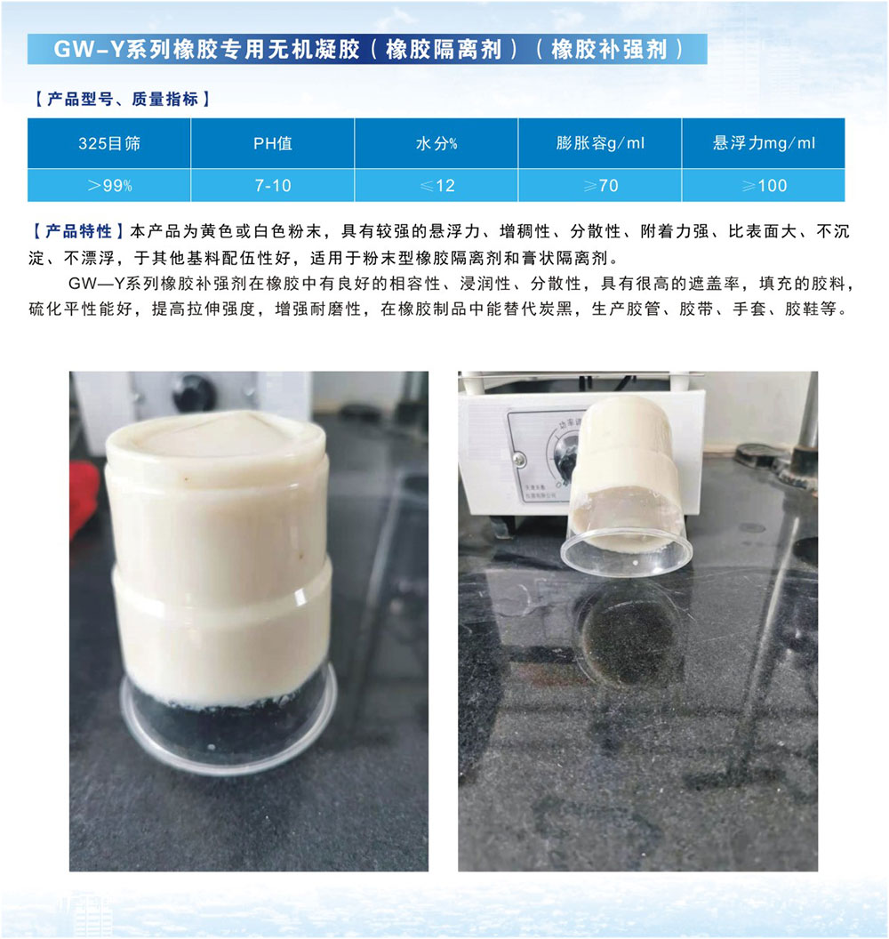 GW-Y系列橡膠用無機(jī)凝膠