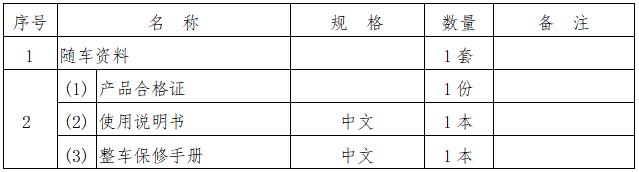 液化氣體運輸半掛車采購項目詢價公告