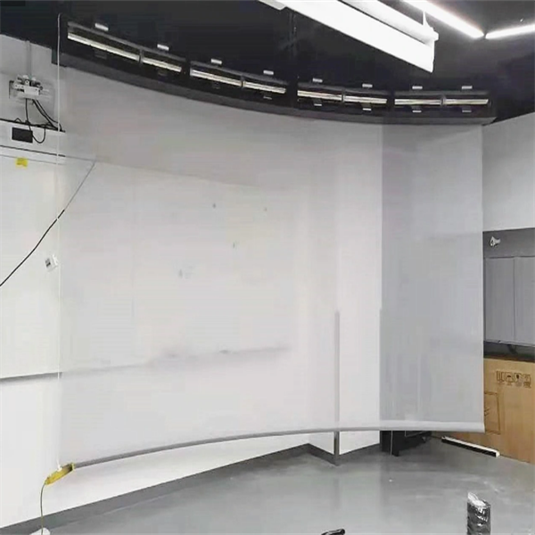 办公会议用弧形全息投影网格布